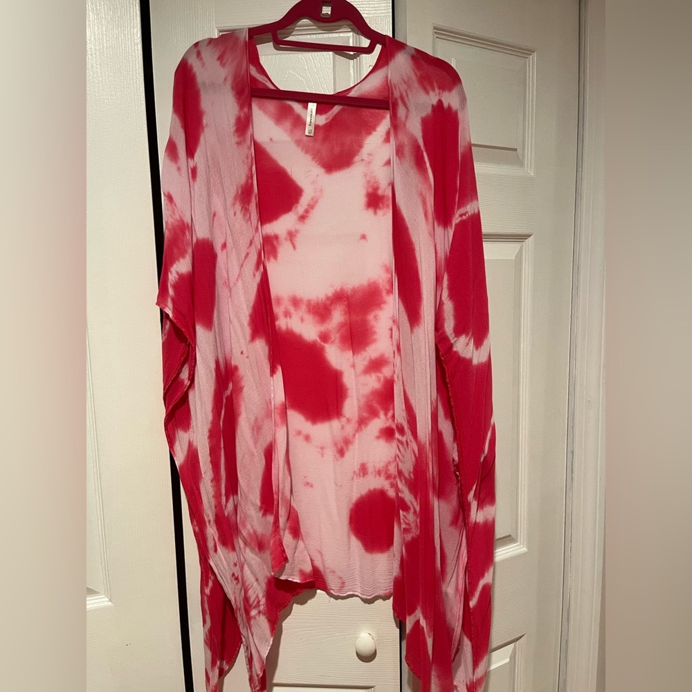 Pink Tie Dye Shawl